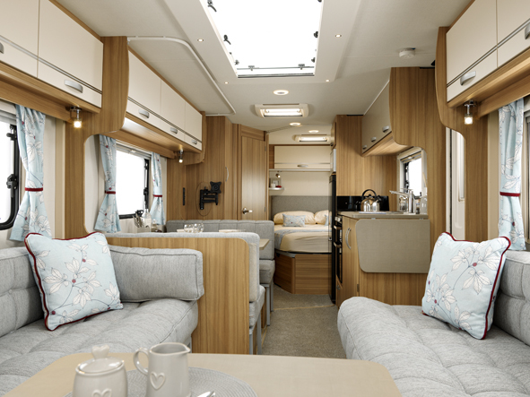 6 Berth touring caravan layouts